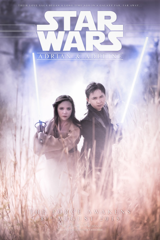 Illustration for article titled Photographer Turns Pre-Wedding Photos Into a Grand Lightsaber Battle